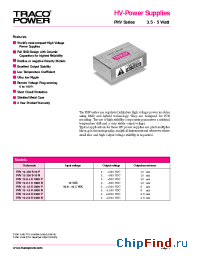 Datasheet PHV12-2.0K2500P manufacturer Traco